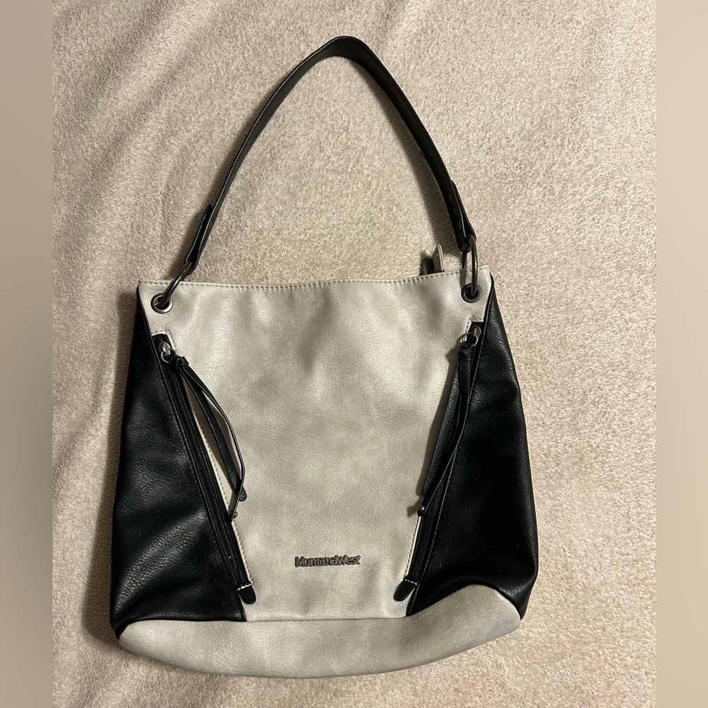 Montana West Black and White Concealed Carry Bag
